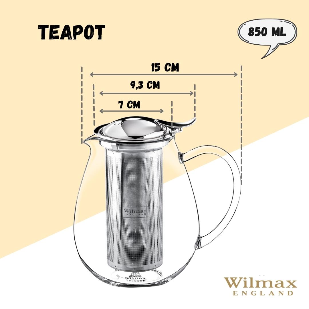 Thermo Glass Teapot 29 Fl Oz |High temperature and shock resistant